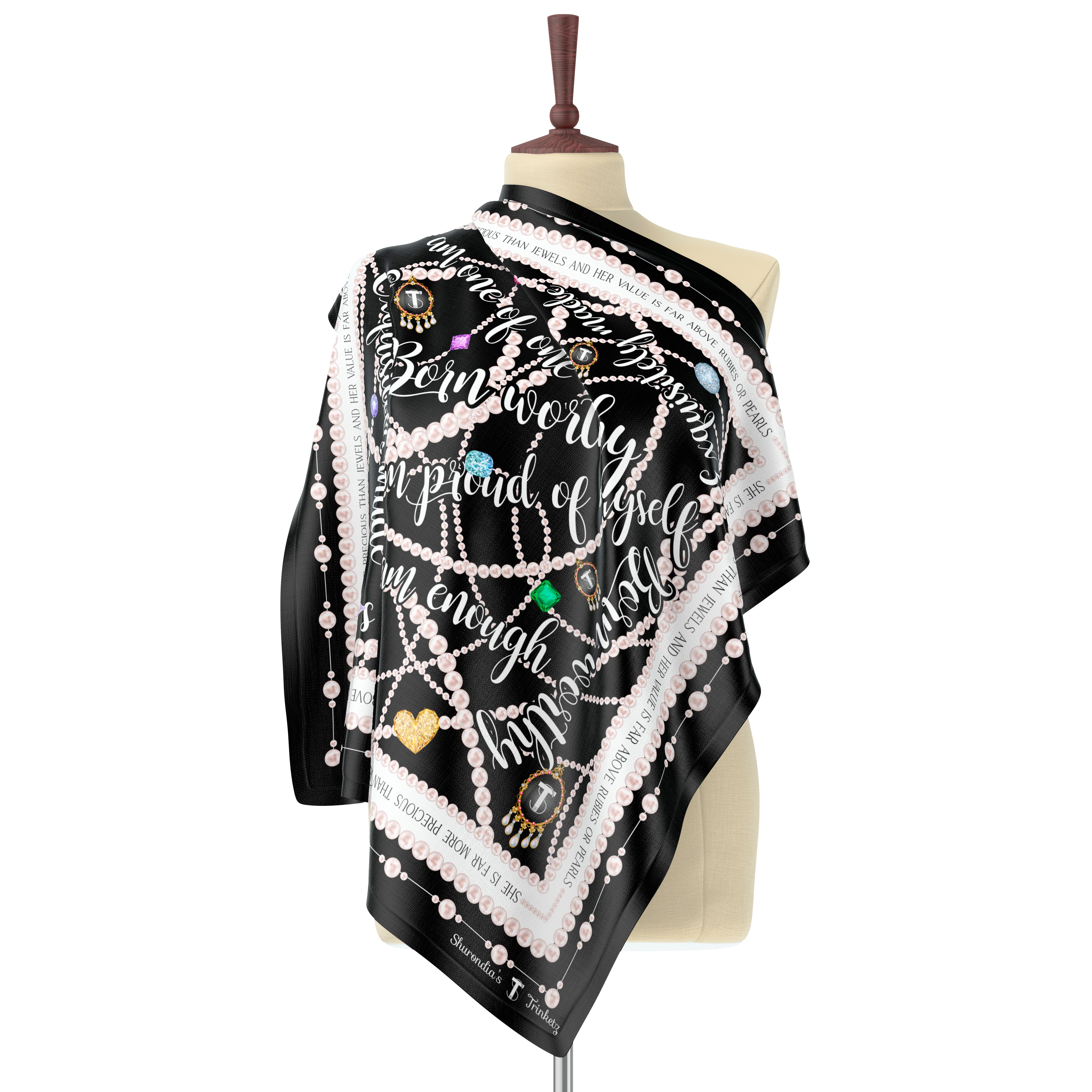 Fatima Lavish Silk Scarf – Shurondia's Trinketz