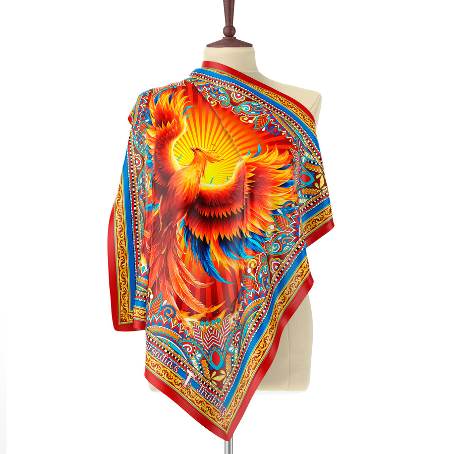 Phoenix Majesty Lavish Silk Scarf