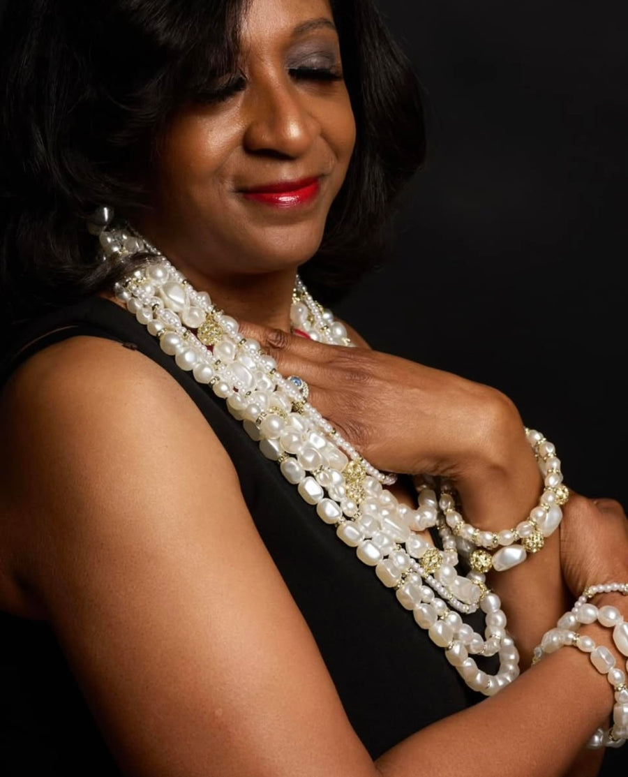 Fatima Necklace- White