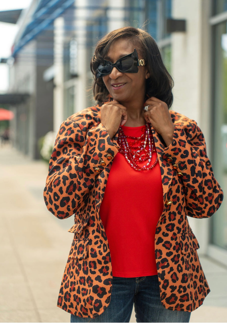 Stella Blazer - Leopard