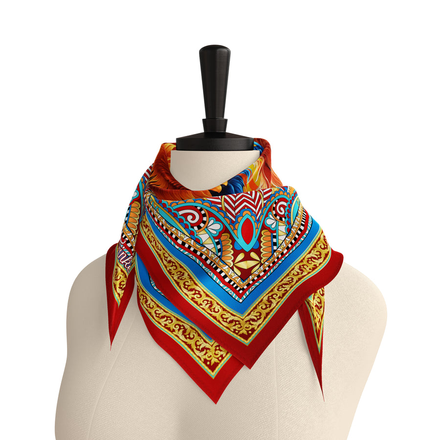 Phoenix Majesty Lavish Silk Scarf