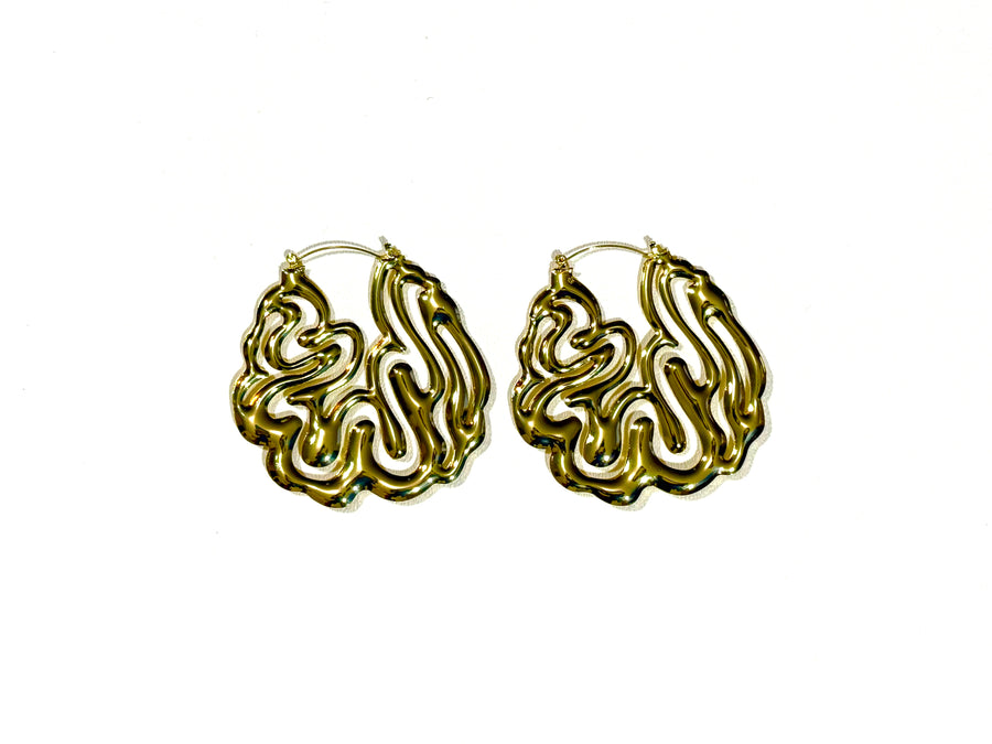 Zuwena 14K Hoops