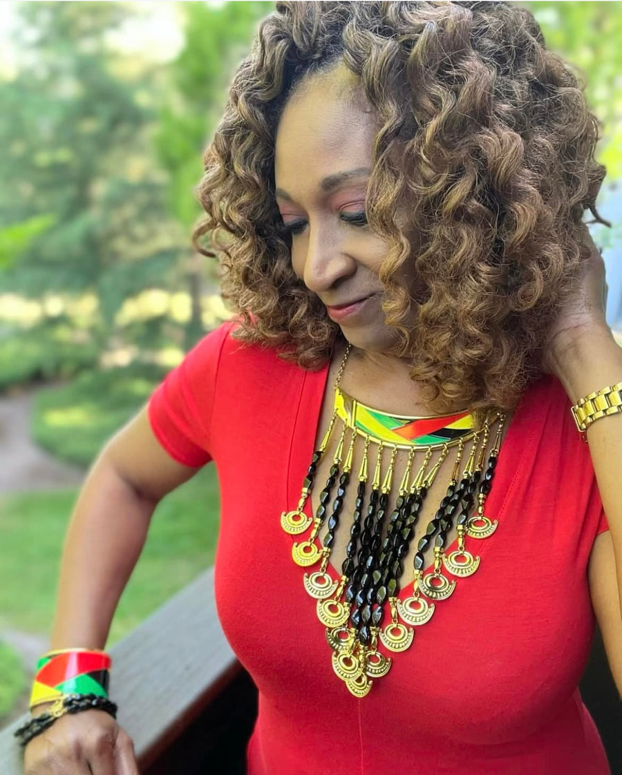 Szeremi Necklace Bib- Tribal