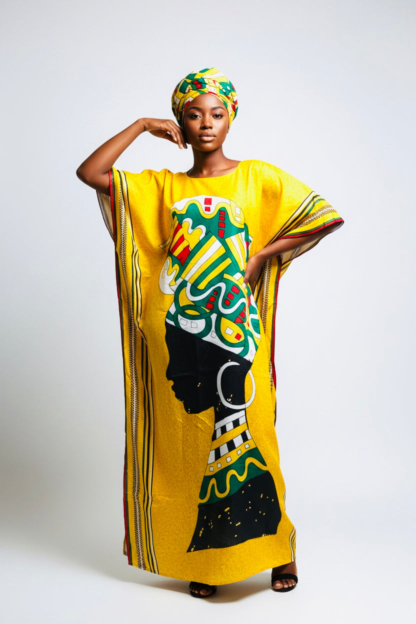 Royal Essence Kaftan – Golden Majesty Edition