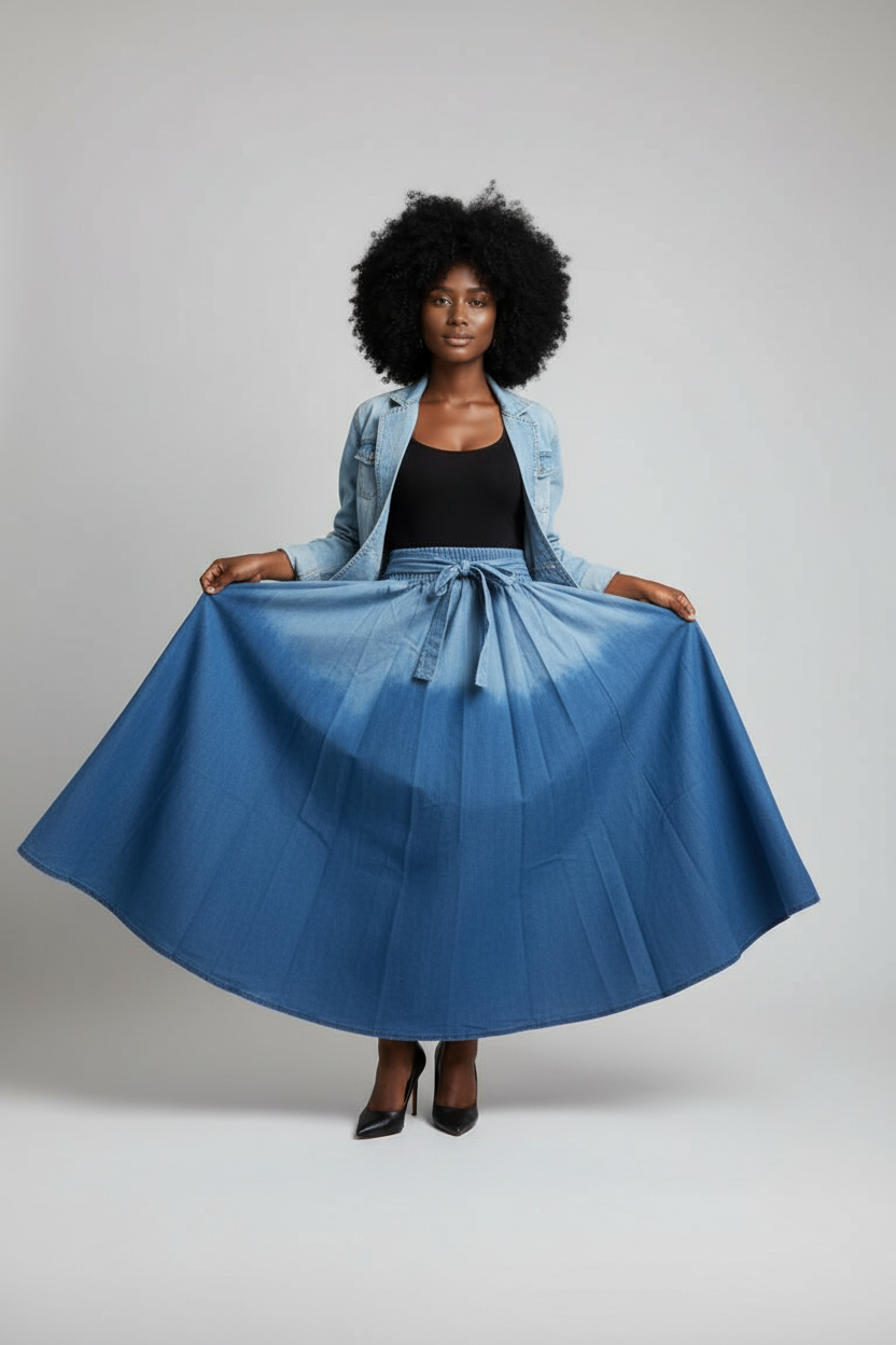 Denim Dream Maxi Skirt